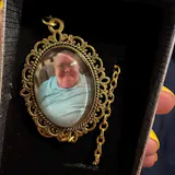 Personalized Graduation Tassel Photo Charm with Angel Wings