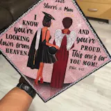 Personalized This One's for You Mom Grad Cap Topper