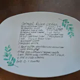 Personalized Platter from Handwritten Recipe