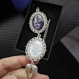 Personalized Photo & Message Graduation Angel Tassel Charm
