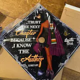 Personalized Religious Graduation Cap Topper with Verses