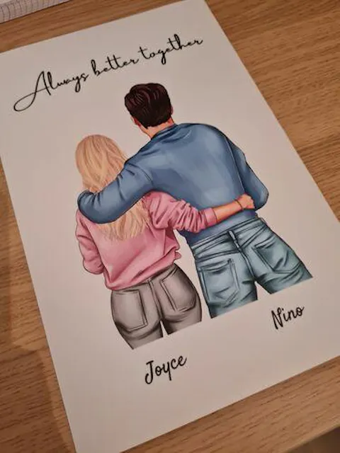 Happy family - personalized mug (1-4 children)