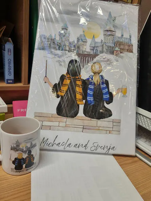 Happy family - personalized mug (1-4 children)