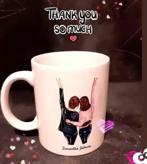 Happy family - personalized mug (1-4 children)