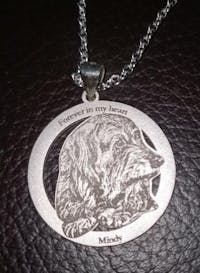 Custom Photo Engraved Necklace