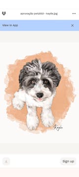 Watercolor Nude | Retrato Personalizado de Animal de Estimação