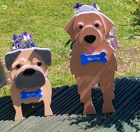 Fioriera Golden Retriever