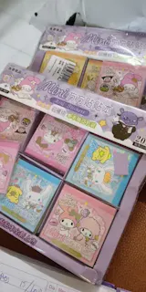 Sanrio Gold Stamping Square Stickers – Perfect for Kids and Collectors