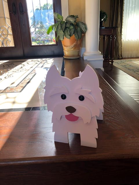 West Highlander Dog Planter