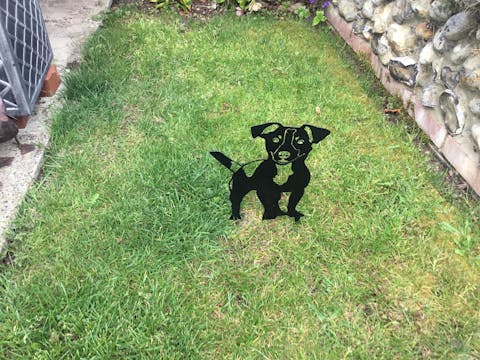 Jack Russell Terrier Metal Silhouette