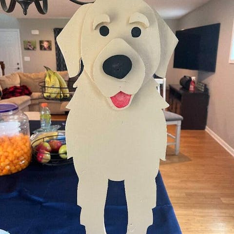 Golden Retriever Blumentopf