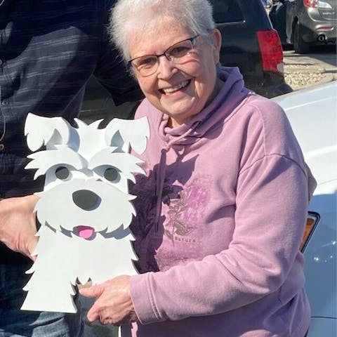 Schnauzer Blumentopf