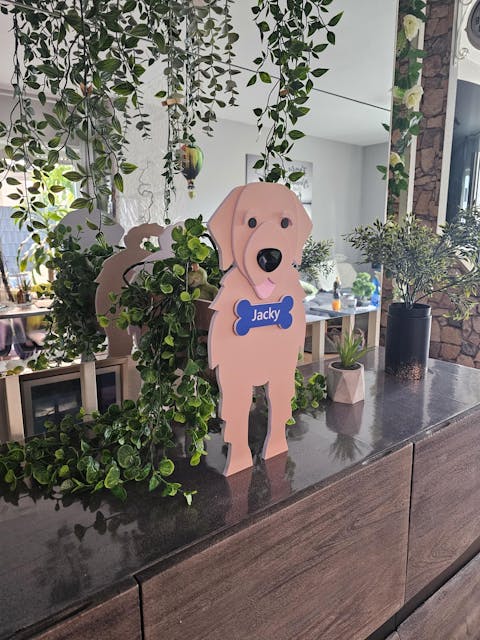 Golden Retriever Blumentopf