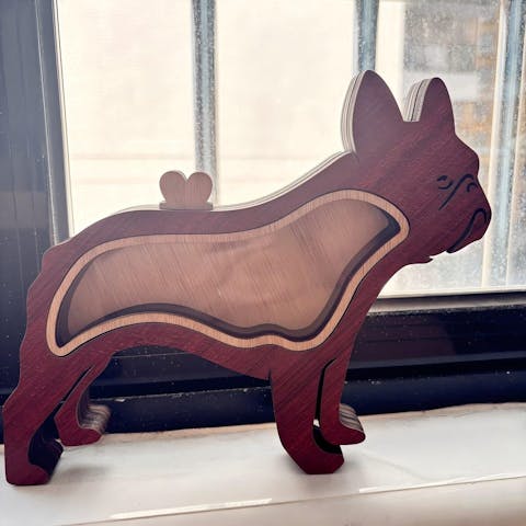 Hund Holz Erinnerungsbox