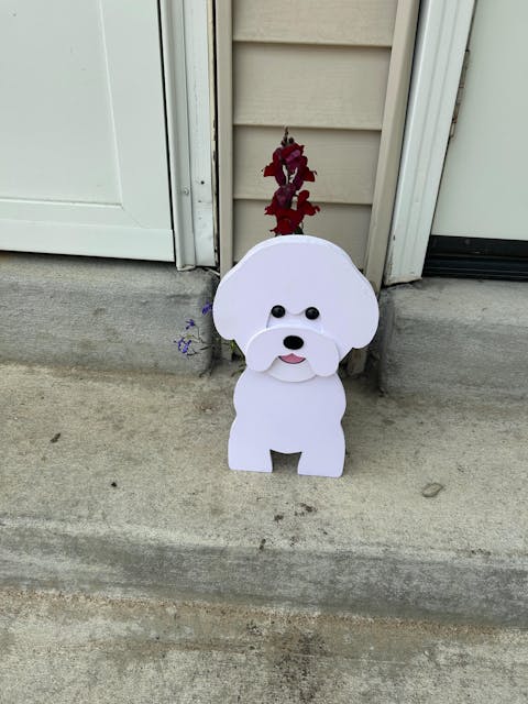 Bichon Fries Planter