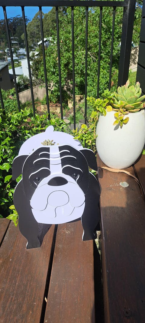 English Bulldog Planter