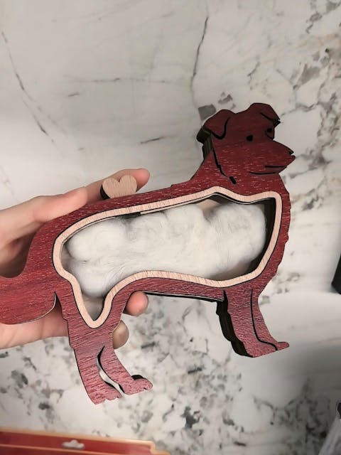 Dog Wooden Keepsake Box