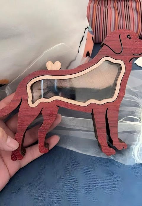 Dog Wooden Keepsake Box