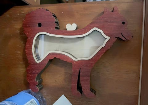Dog Wooden Keepsake Box