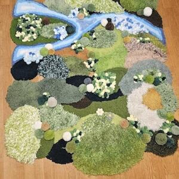 Handmade Latch Hook Soft Moss Rugs