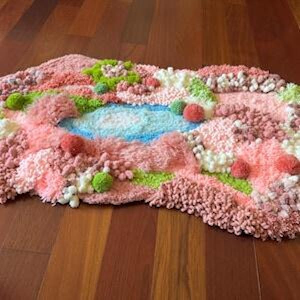 Handmade Latch Hook Soft Moss Rugs