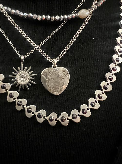 Gioielli foto cane - Collana catena cuore donna