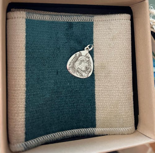 Charm goccia personalizzato con ritratto