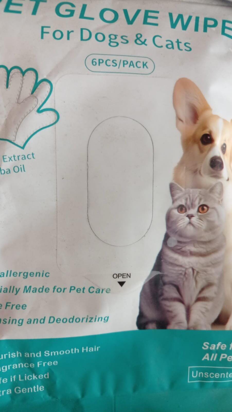 No Rinse Spa Wet Gloves for Pet Cleaning (Free Delivery)