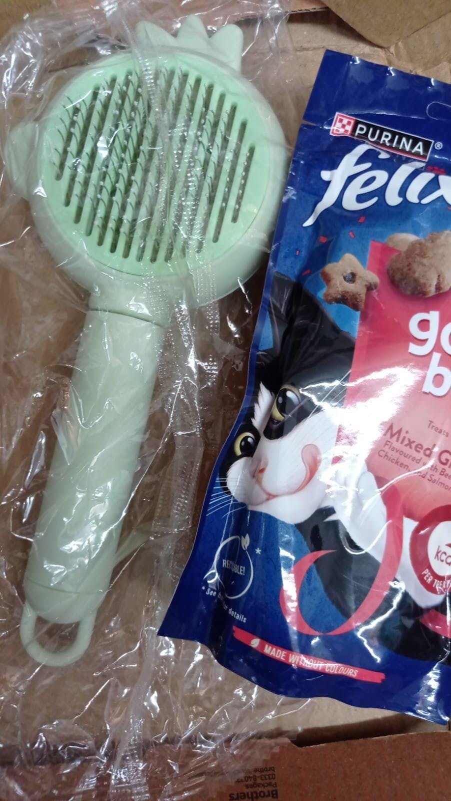 Pet Self Cleaning Bunny Brush