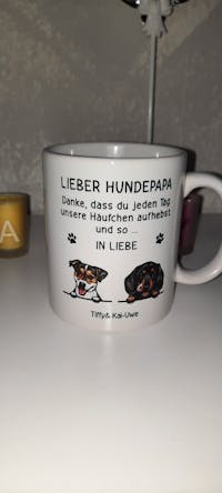 Häufchen - Personalisierte Hundetasse