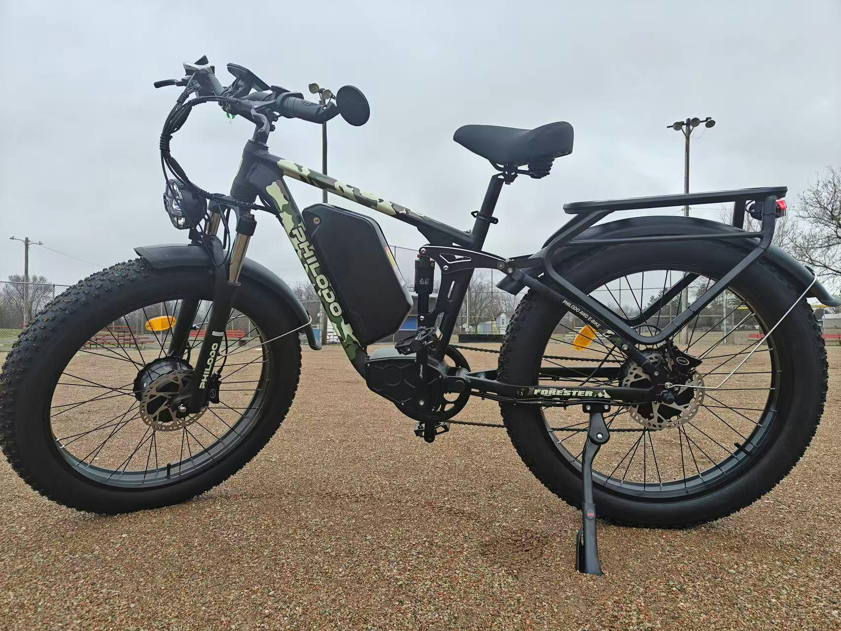 PHILODO Forester 60V Dual Motor Electric Bike Full Suspension