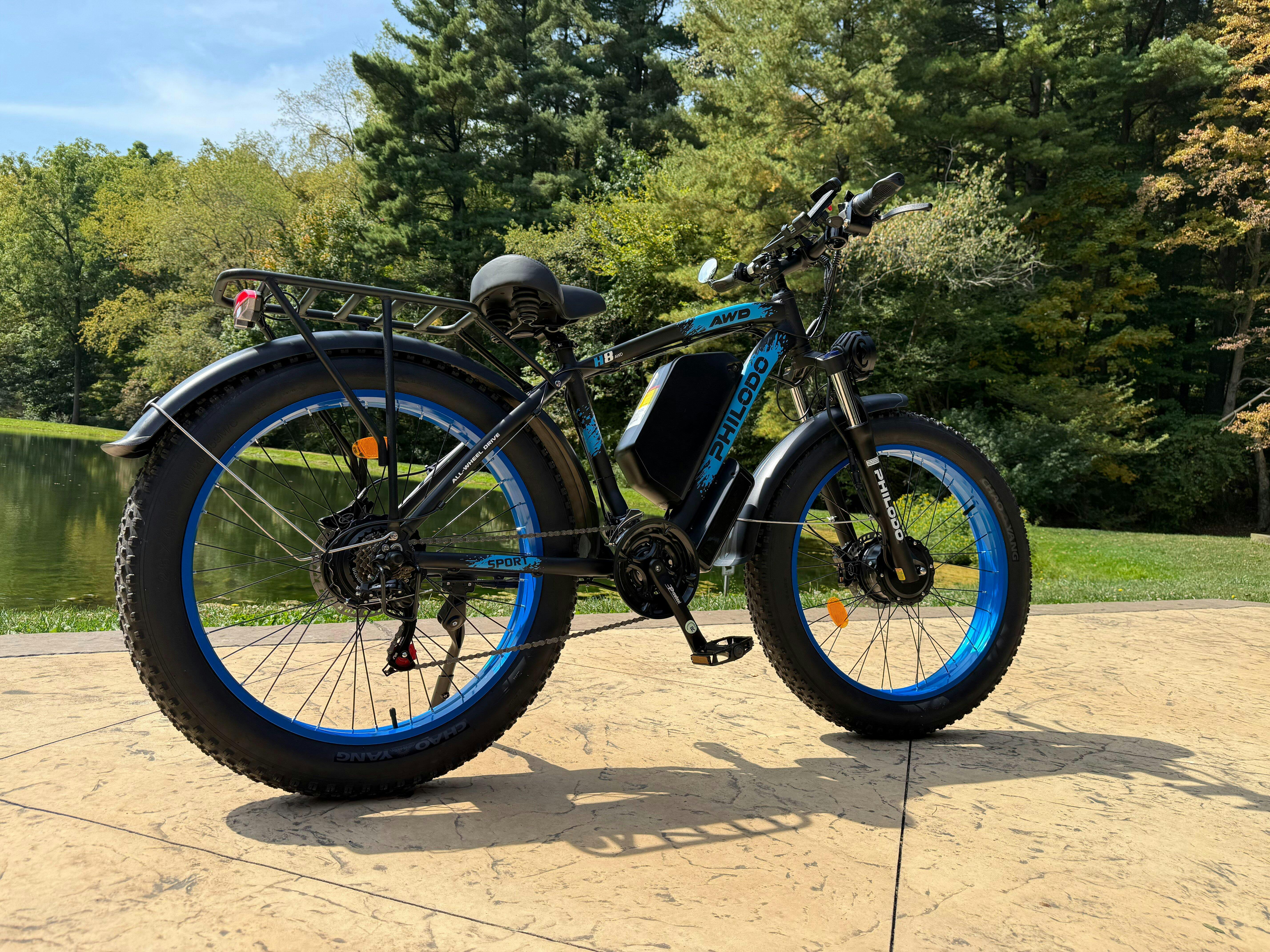 PHILODO Upgraded H8 60V Dual Motor Fat Tire Electric Bike 5000