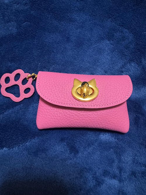 フルーニャポーチ・ミニ　キュイール・マッシュ / チェリーピンク