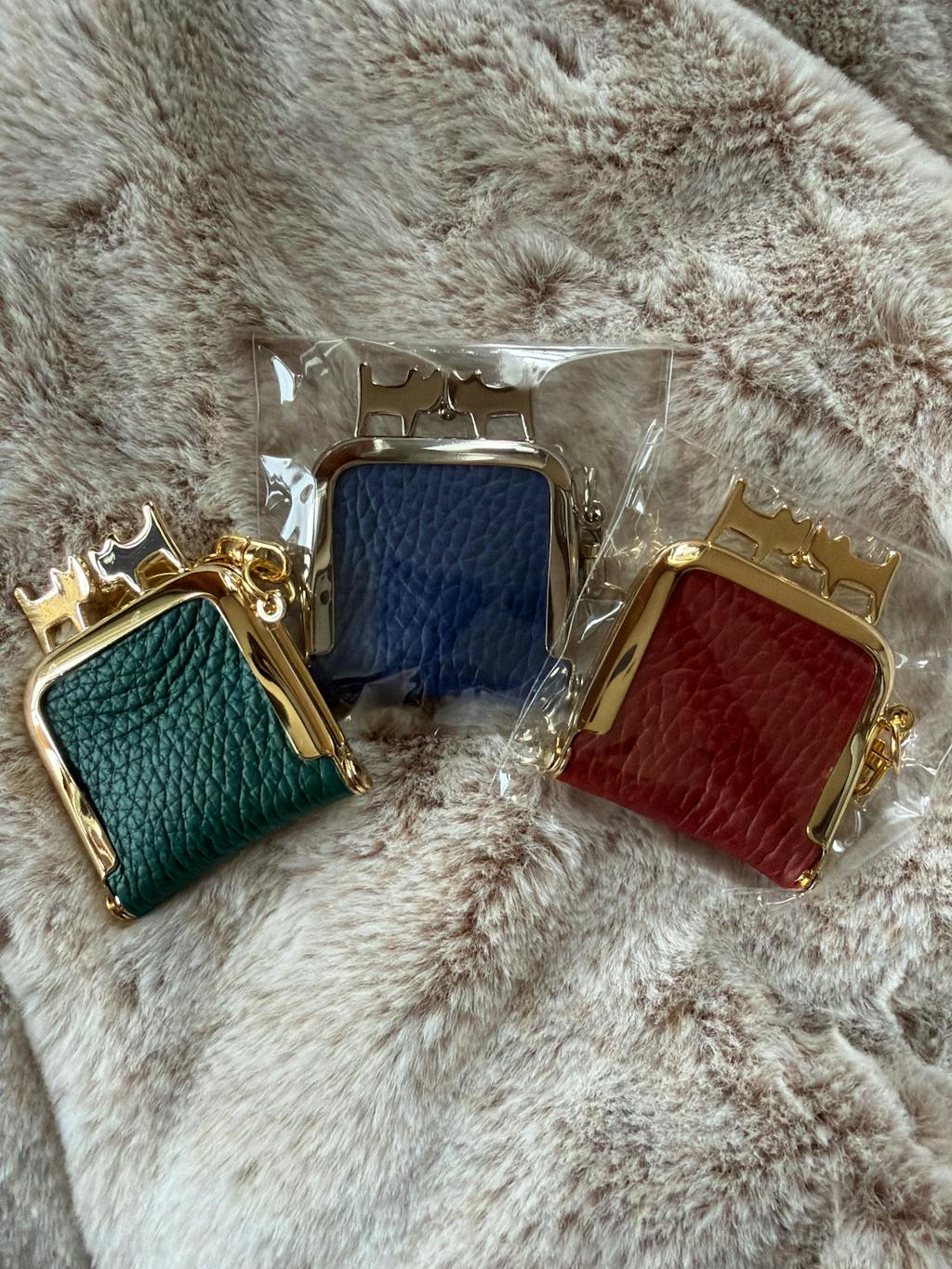 プチにゃまぐちキーホルダー　キュイール・マッシュ / エメラルド