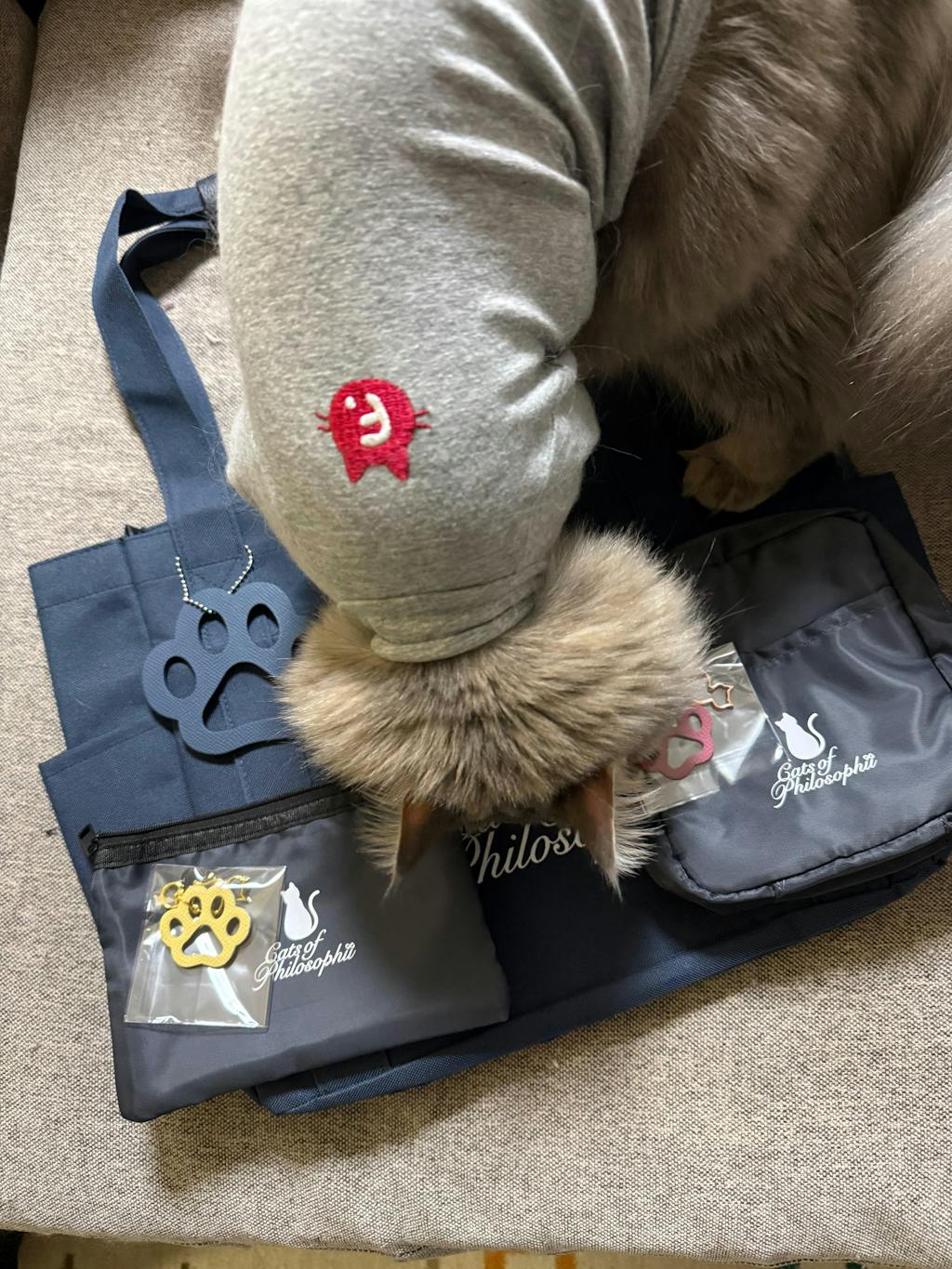 保護猫チャリティー ニャンプリートSET  /  ネイビー