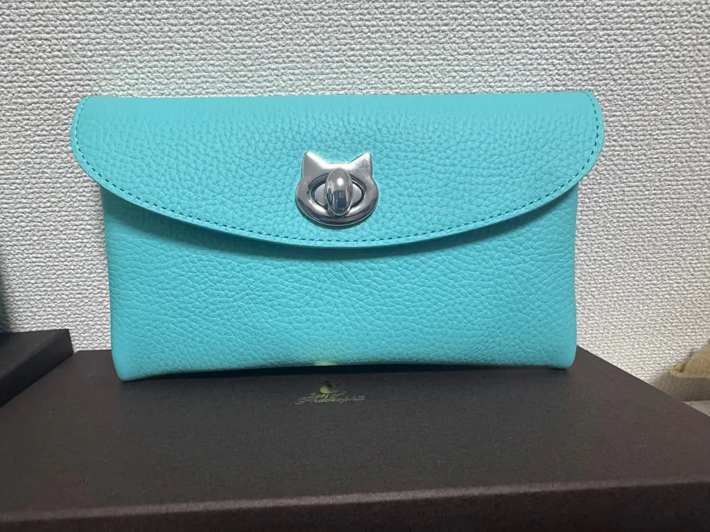 フラップウォレット・フルーニャ ロング    キュイール・マッシュ / ブルードラジェ