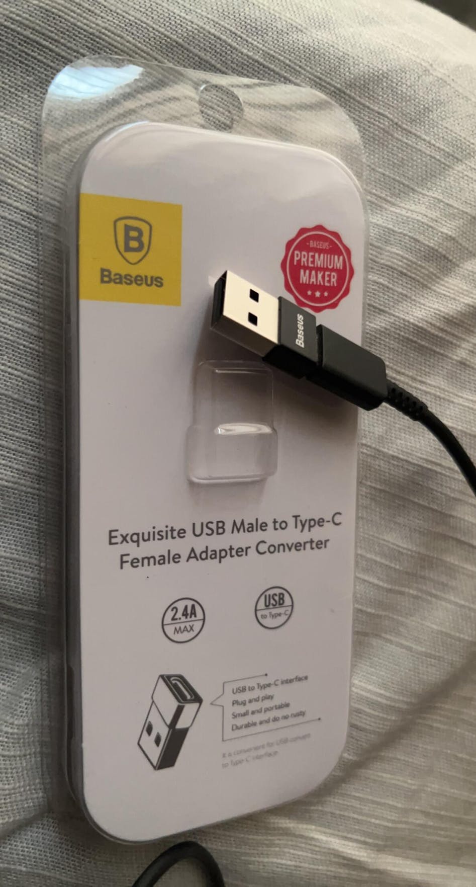Baseus USB To Type C OTG Adapter USB USB-C Male To Micro USB Type-c Female  Converter For Macbook Samsung S20 USBC OTG Connector