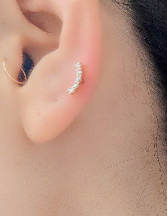 PY017 耳元さりげなく輝く極上良質天然ピアス　Pt900 Jewel closet by L&Co. ピアス Pt900 ハート5mm/ドロップ(L