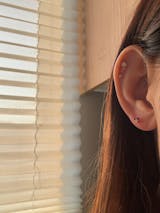 K18/Pt Diamond Heart