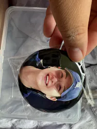 75mm Sparkling Round Badge