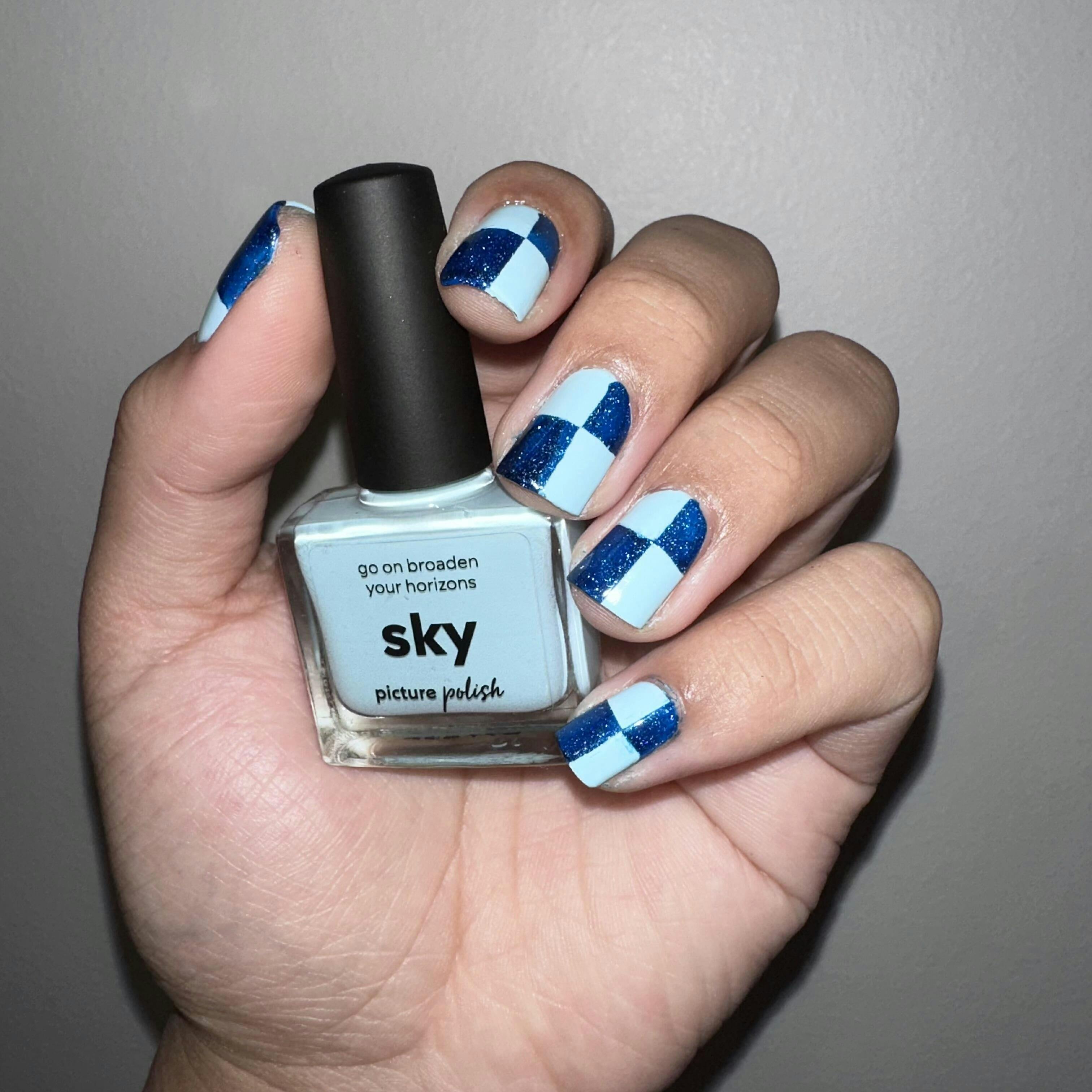 Sky blue colour nail polish ||💅sky blue nailpaint || My new sky blue  colour nailpaint ||beautiful n - YouTube