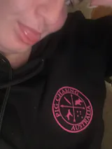 Original Logo Hoodie - Black/Pink