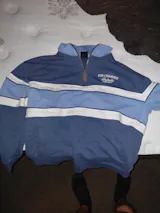 Half Zip Jumper - Navy/Blue/White