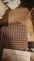 Gingham Organic Cotton Gauze in Fawn/Espresso