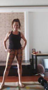 Gypsy Mind Ellie Brown Boho Performance Yoga Capri Leggings