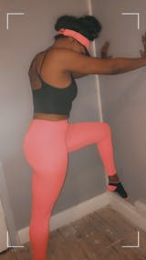 Neon Coral UV 50+ Lucy Bright Performance Leggings Yoga Pants