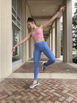 3 for $49! Sky Blue Cassi Side Pockets Workout Leggings Yoga Pants - Women