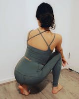 3 for $49! Olive Khaki Green Cassi Mesh Pockets Workout Yoga Leggings -  Women - Pineapple Clothing
