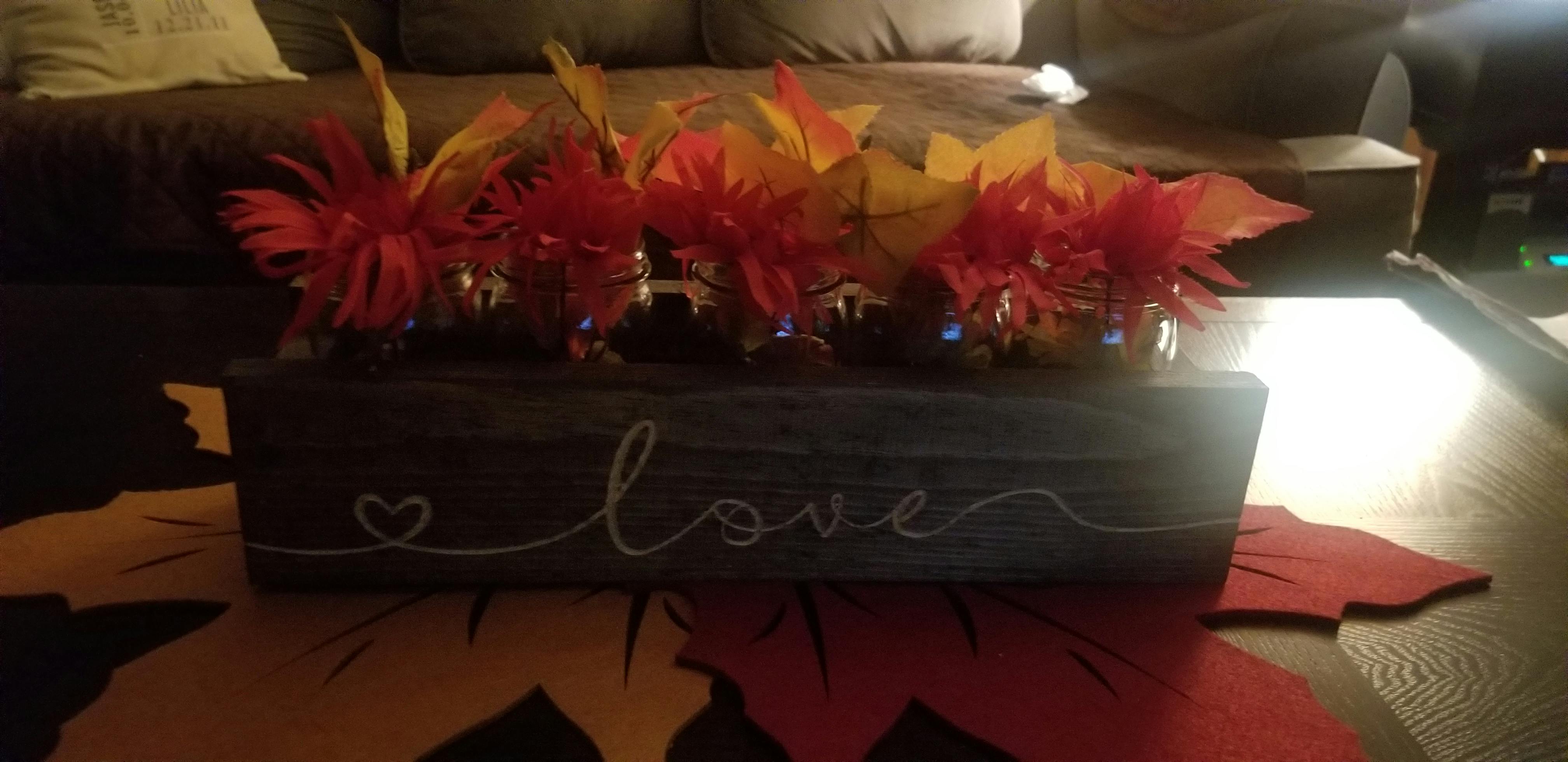 Mason Jar Holder Centerpiece Classic Pinecone Home