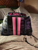 Neoprene Tennis Bag Camo with Pink & Orange Racer Stripe – CoCo State